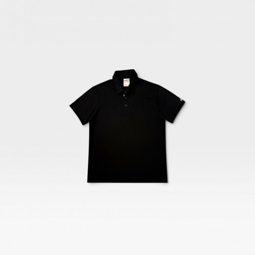 Adidas Black Vintage Polo Shirt – Minimal Sportswear Style
